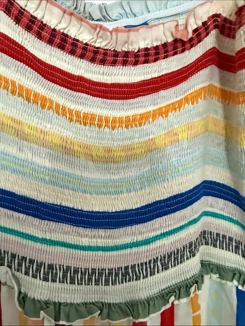 FARM Rio Multicolor Striped Spaghetti-Strap Jumpsuit - Picture 7 of 7